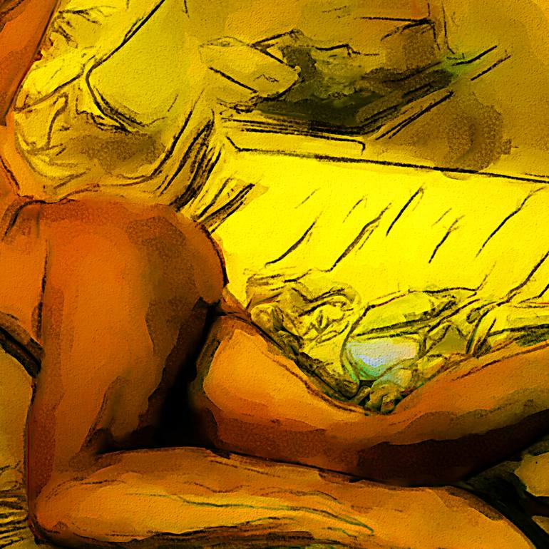 Original Digital Art Erotic Mixed Media by Tobias Ginski
