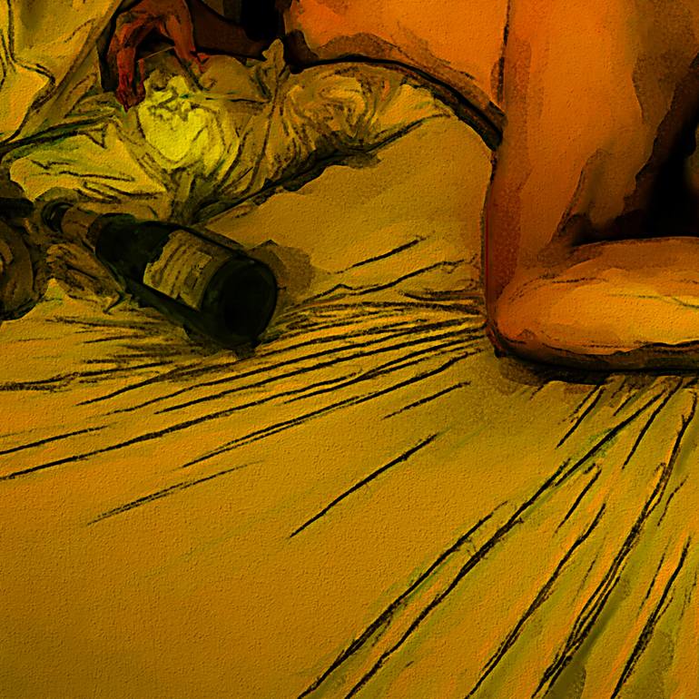 Original Digital Art Erotic Mixed Media by Tobias Ginski