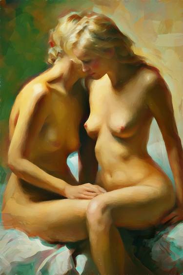 Original Digital Art Love Mixed Media by Tobias Ginski