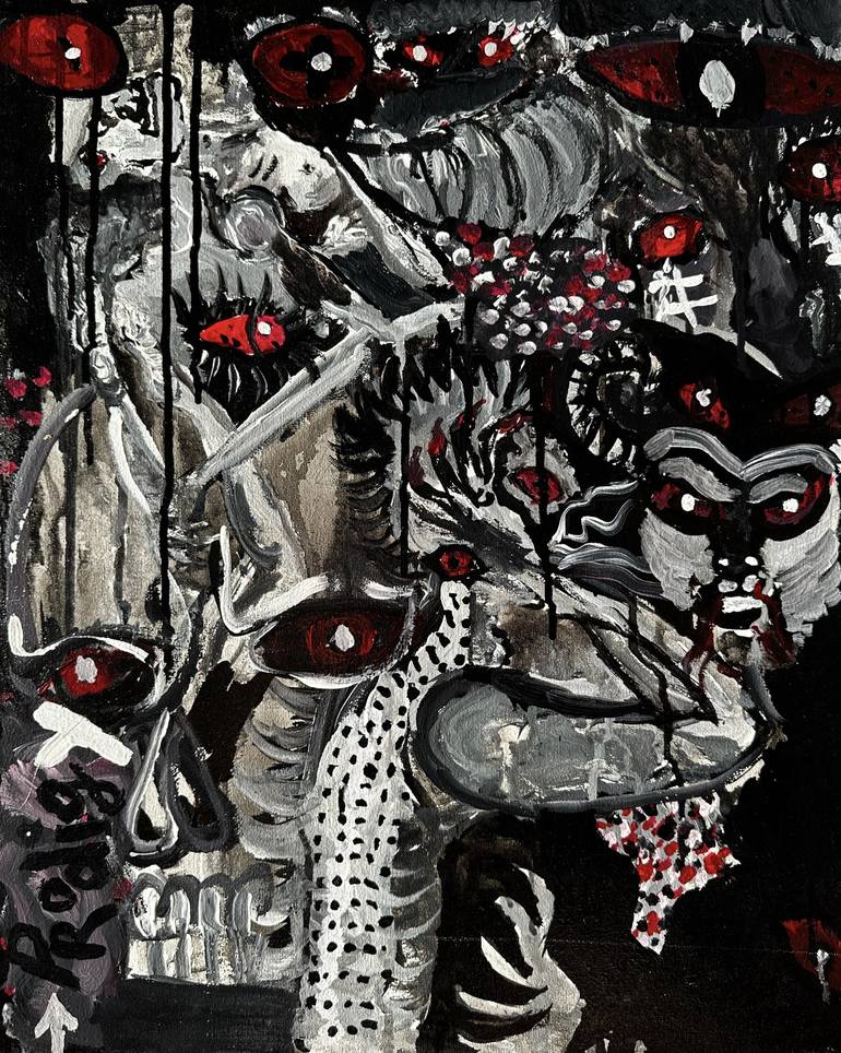 Original Contemporary Abstract Paintings by Vladyslav Vladymyrov