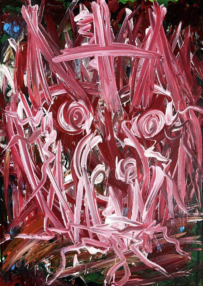 Original Abstract Expressionism Abstract Paintings by Vladyslav Vladymyrov