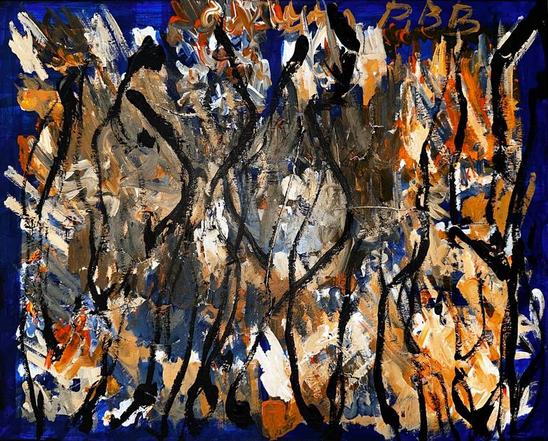 Original Abstract Expressionism Abstract Paintings by Vladyslav Vladymyrov
