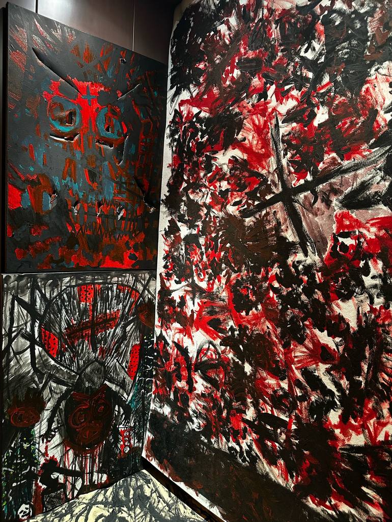 Original Abstract Expressionism Abstract Painting by Vladyslav Vladymyrov