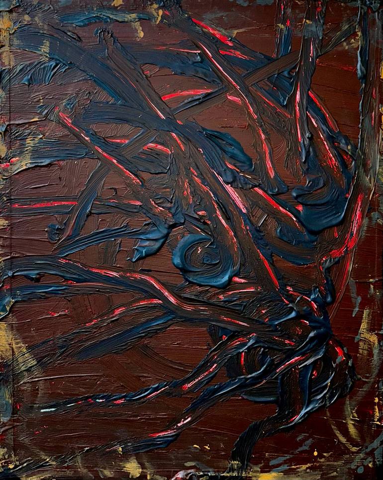 Original Abstract Expressionism Abstract Paintings by Vladyslav Vladymyrov