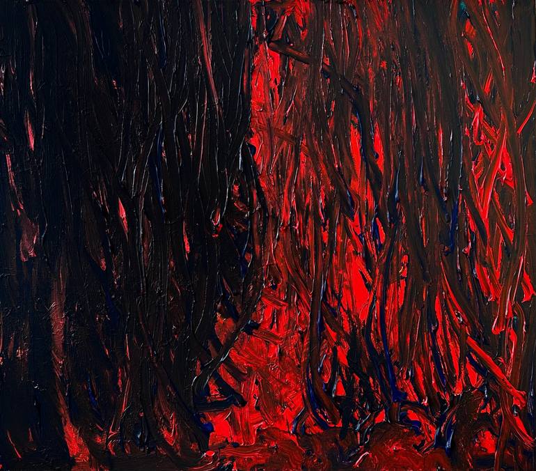 Original Abstract Expressionism Abstract Paintings by Vladyslav Vladymyrov