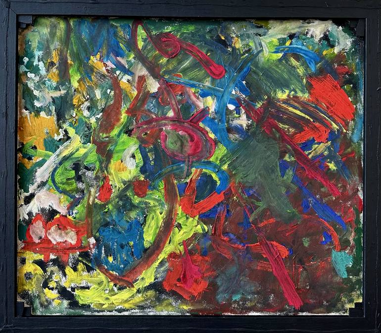 Original Abstract Expressionism Abstract Painting by Vladyslav Vladymyrov