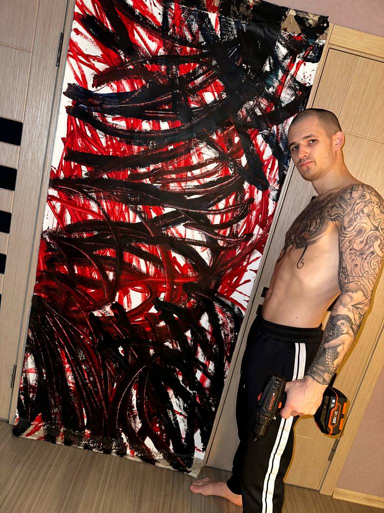 Original Abstract Painting by Vladyslav Vladymyrov