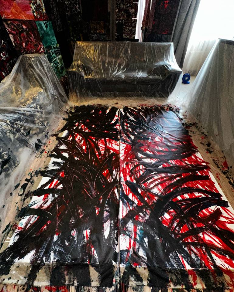 Original Abstract Painting by Vladyslav Vladymyrov