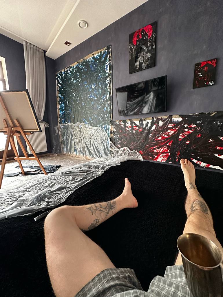 Original Abstract Painting by Vladyslav Vladymyrov