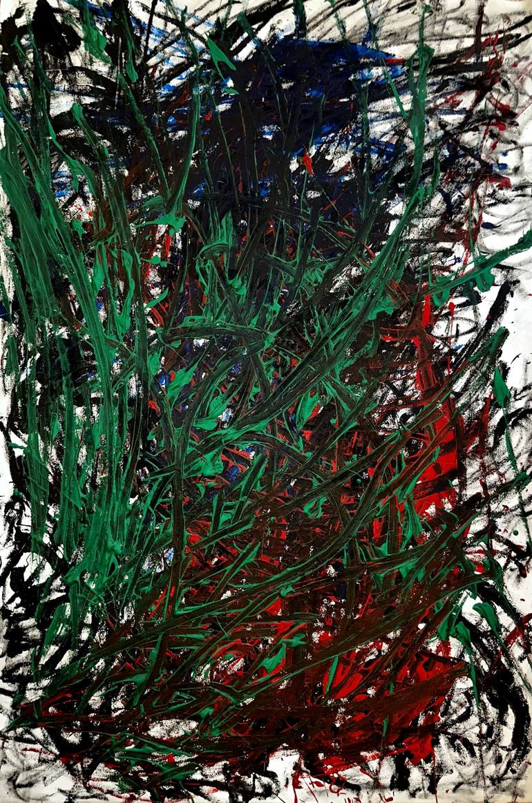 Original Abstract Expressionism Abstract Paintings by Vladyslav Vladymyrov