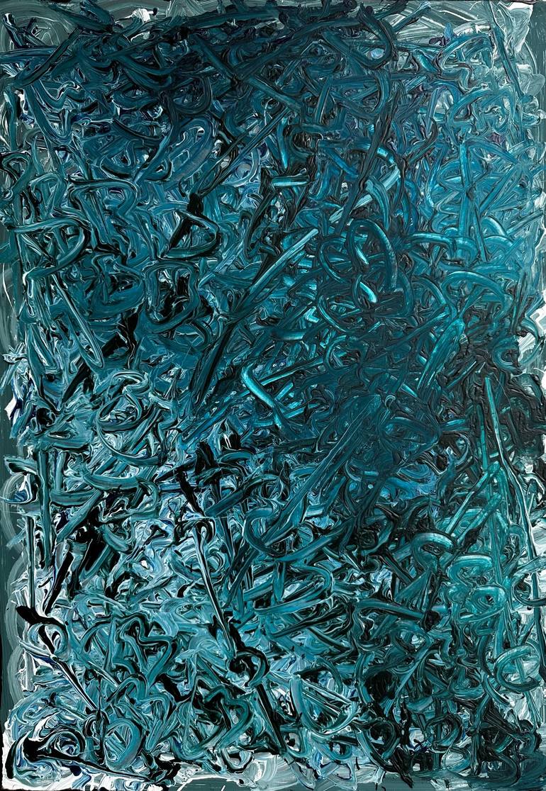 Original Abstract Expressionism Abstract Paintings by Vladyslav Vladymyrov