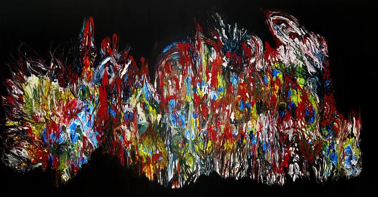 Original Abstract Expressionism Abstract Paintings by Vladyslav Vladymyrov