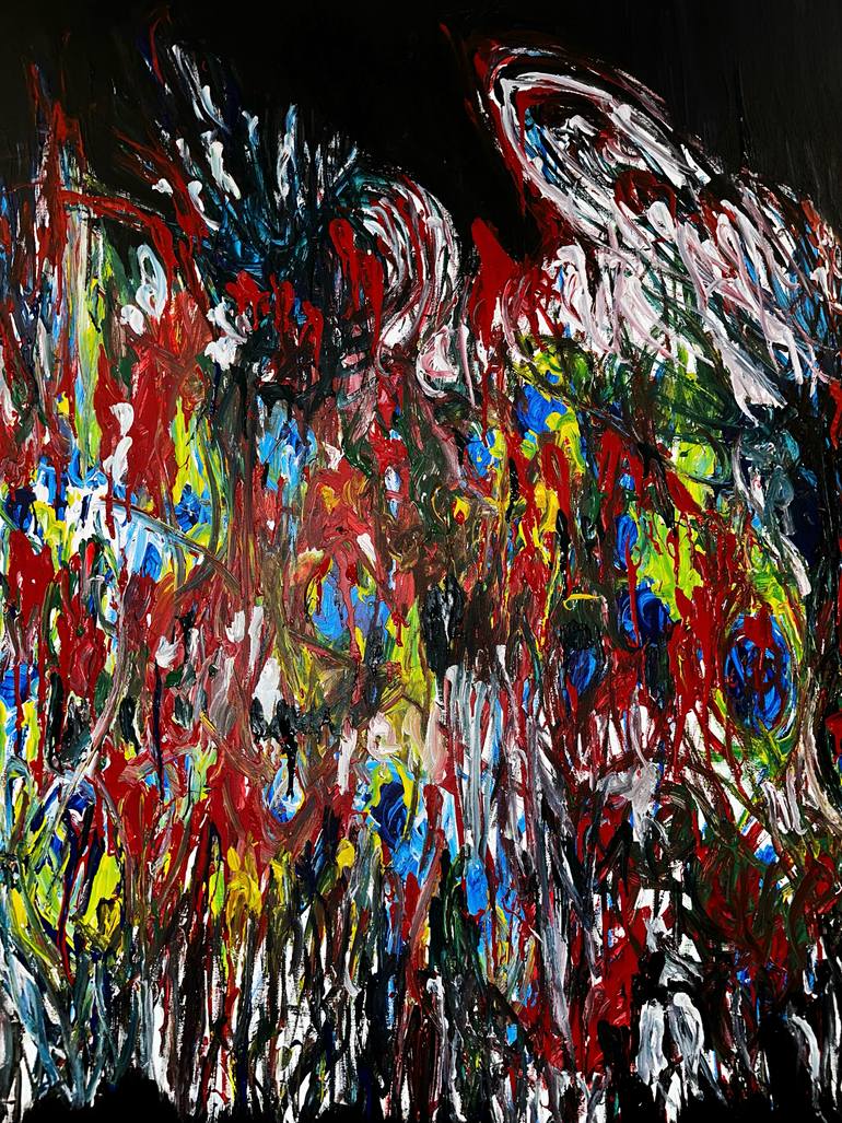 Original Abstract Expressionism Abstract Painting by Vladyslav Vladymyrov