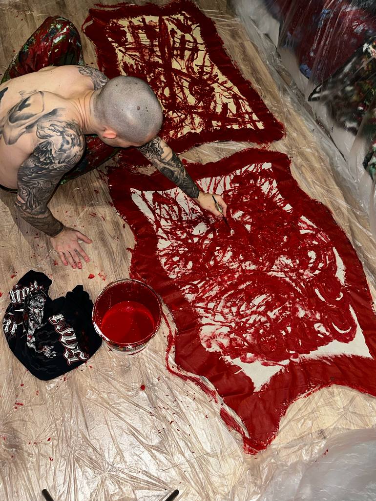 Original Abstract Expressionism Abstract Painting by Vladyslav Vladymyrov