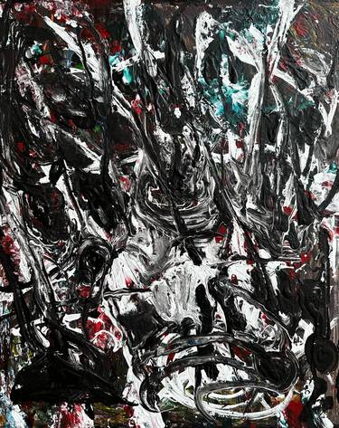 Original Abstract Expressionism Abstract Painting by Vladyslav Vladymyrov