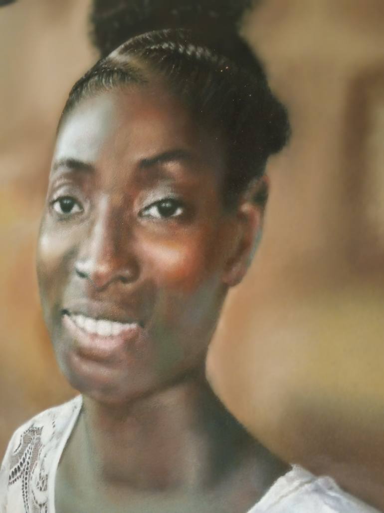 Original Photorealism Women Painting by Dapo Williams