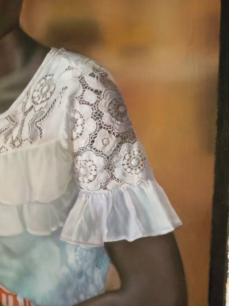Original Photorealism Women Painting by Dapo Williams