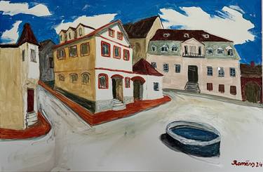 Original Impressionism Architecture Paintings by Romans B