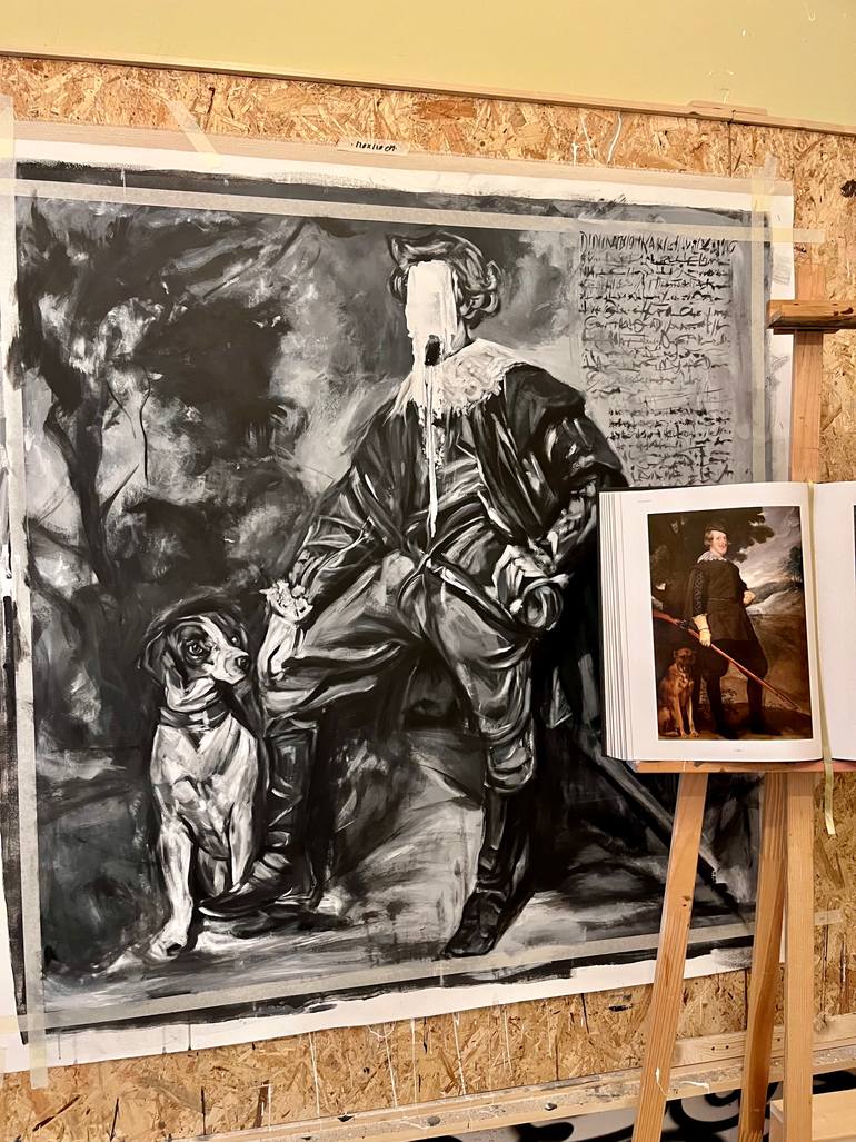 Original Baroque Pop Culture/Celebrity Painting by Nozvvu Art