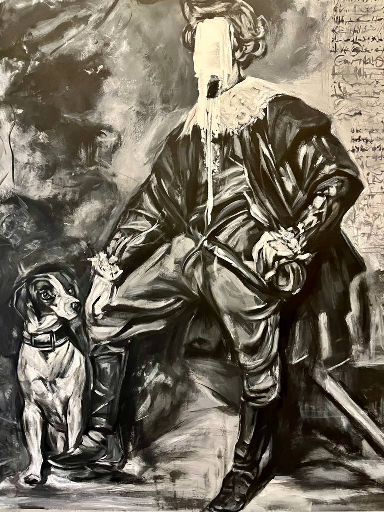 Original Baroque Pop Culture/Celebrity Painting by Nozvvu Art