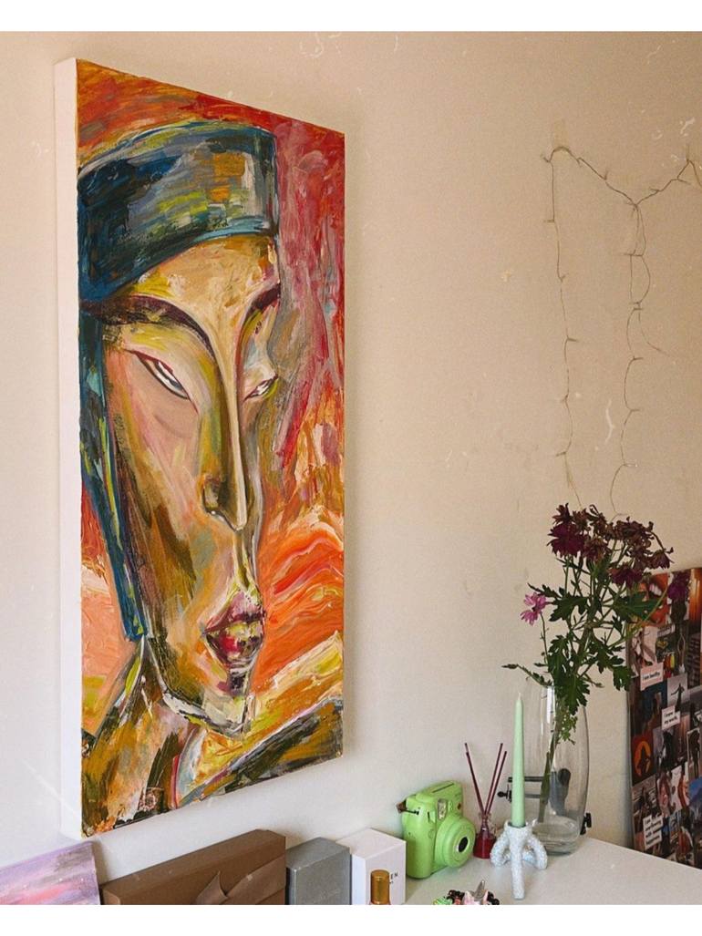 Original Abstract Women Painting by Ella Belyash