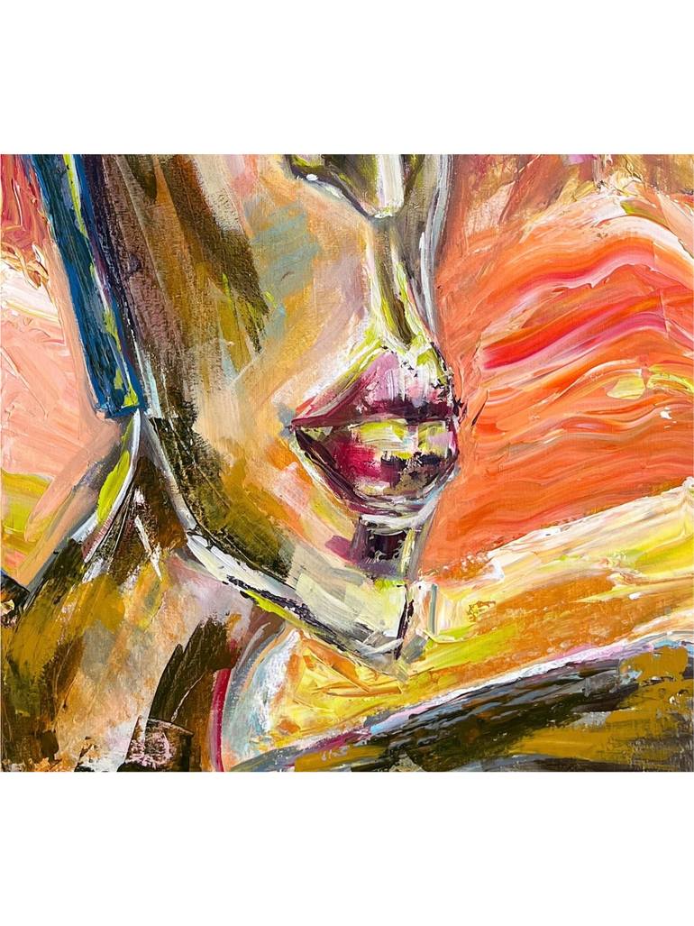 Original Abstract Women Painting by Ella Belyash