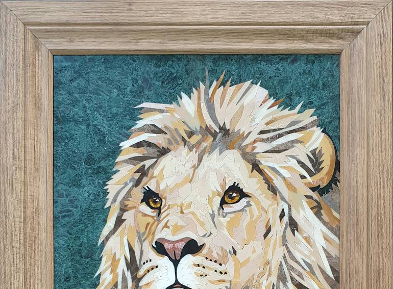 Original Realism Animal Mixed Media by FIRDAVSJON TOIROV