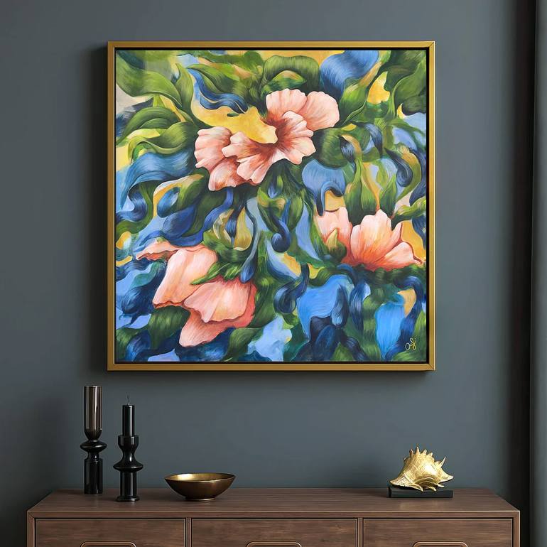 Original Figurative Floral Painting by Andrea Segura