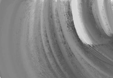 Original Black & White Abstract Painting by Yiling Shen