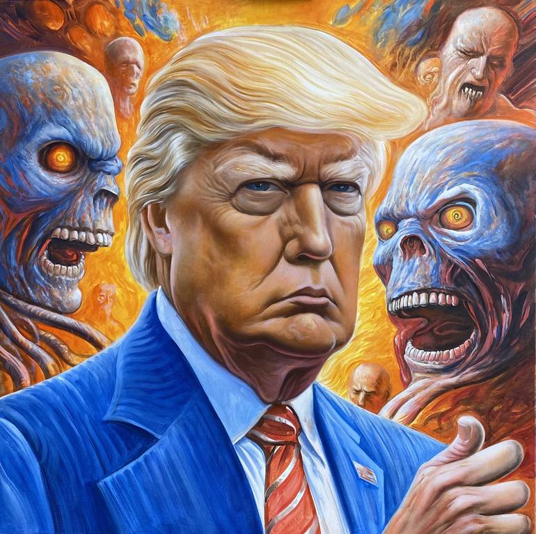 Original Contemporary Politics Paintings by Boha Artist
