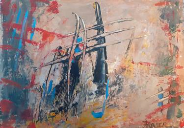 Original Abstract Expressionism Abstract Paintings by Steve Fraser
