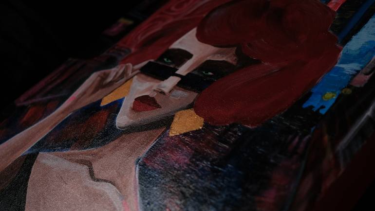 Original Expressionism Women Painting by Kateryna Ferman