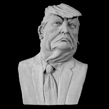 Original Portraiture Politics Sculpture by Reza Aghili