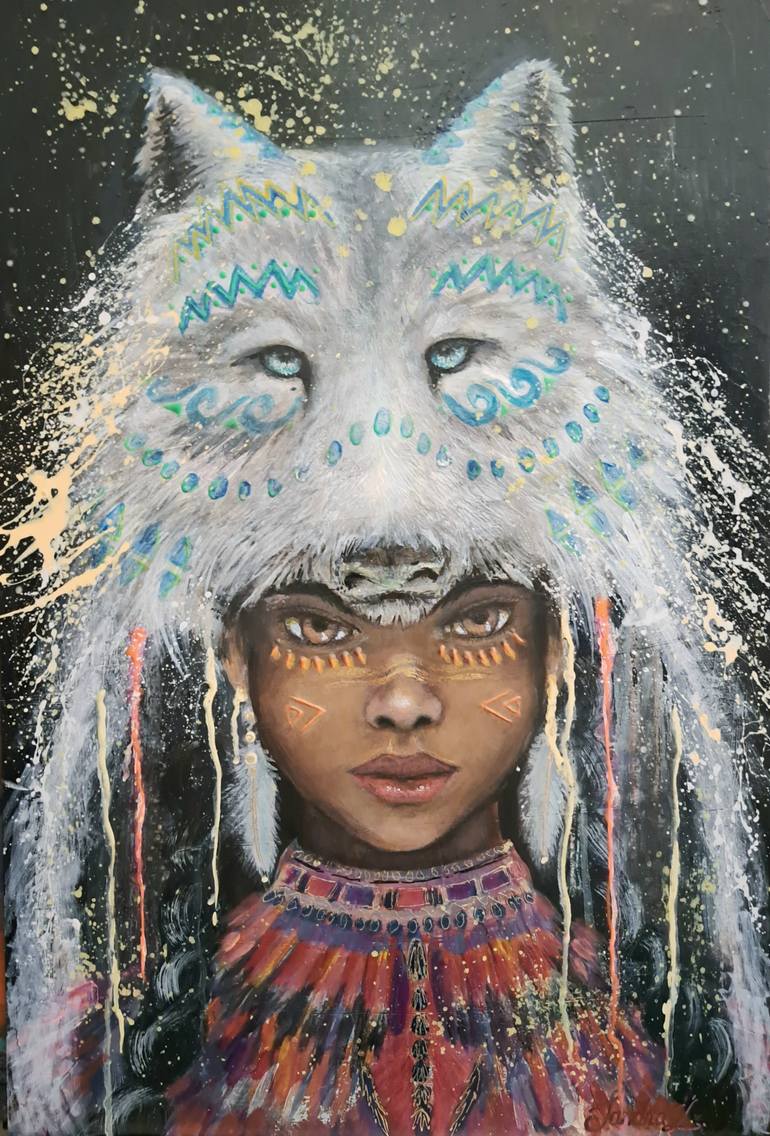 Original Abstract Women Painting by Sandra Lopez 