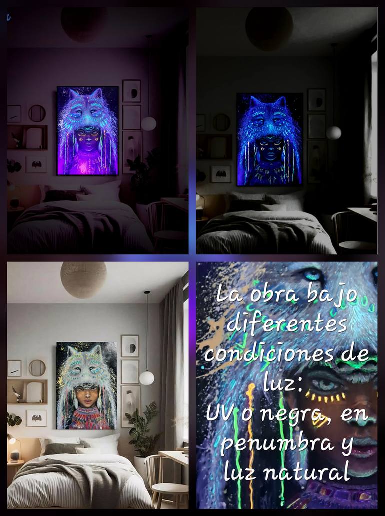 Original Abstract Women Painting by Sandra Lopez 