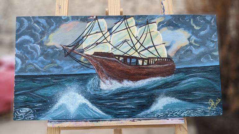 Original Realism Landscape Painting by Manahil Aslam