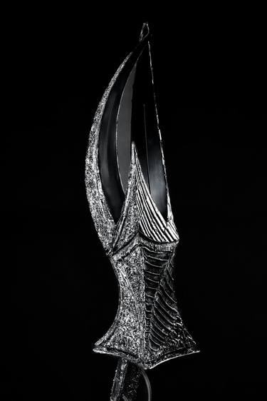 Original Futurism Outer Space Sculpture by Luca Lamperti
