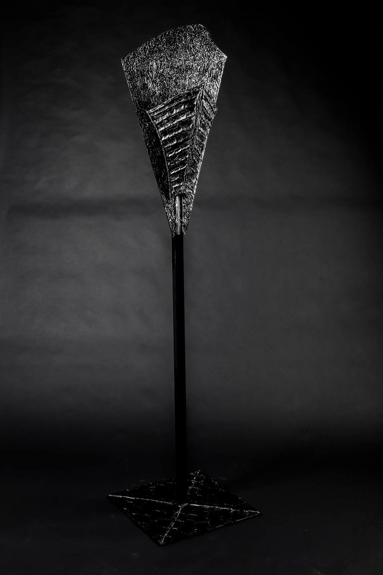 Original Futurism Outer Space Sculpture by Luca Lamperti