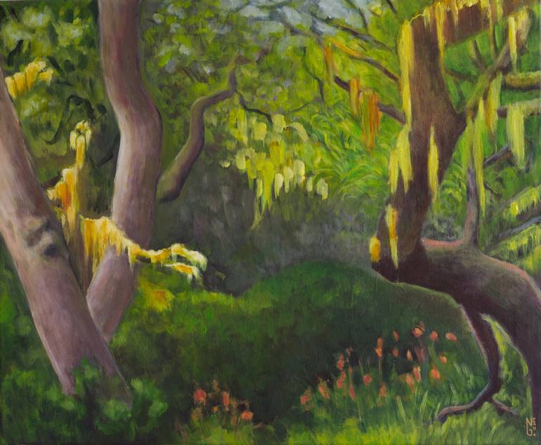 Original Figurative Landscape Paintings by Gabrielle Neau
