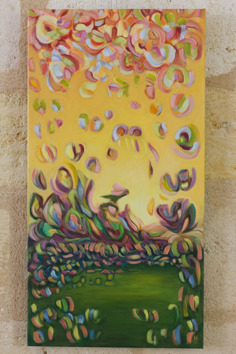 Original Surrealism Abstract Painting by Gabrielle Neau