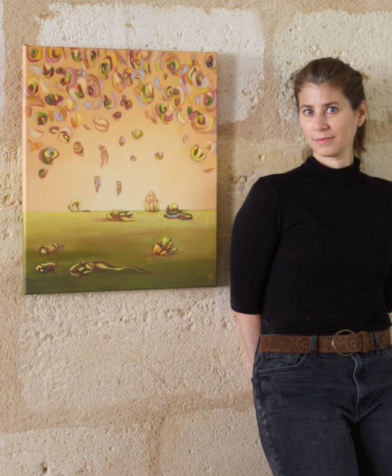 Original Surrealism Landscape Painting by Gabrielle Neau