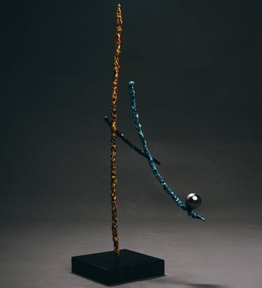 Original Abstract Expressionism Sports Sculpture by Ihor Kolesnyk