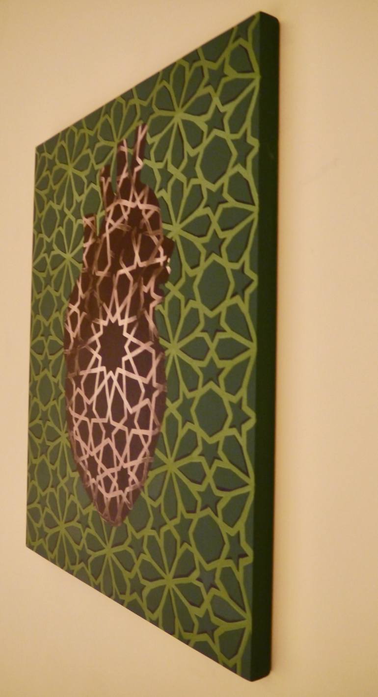 Original Contemporary Geometric Painting by Ola Sawan