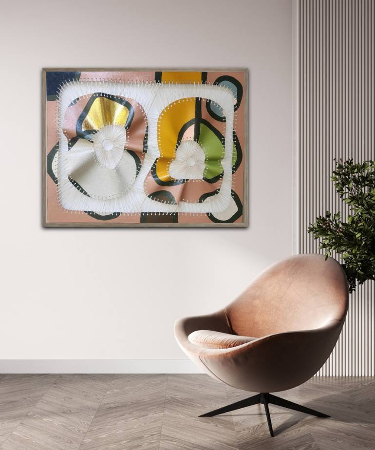 Original Contemporary Abstract Mixed Media by Samantha Sadik