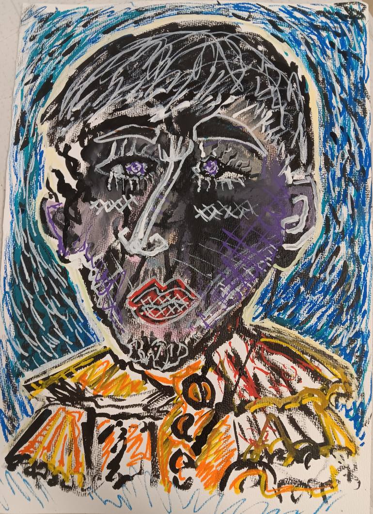 Original Abstract Expressionism Abstract Drawing by David López Gómez