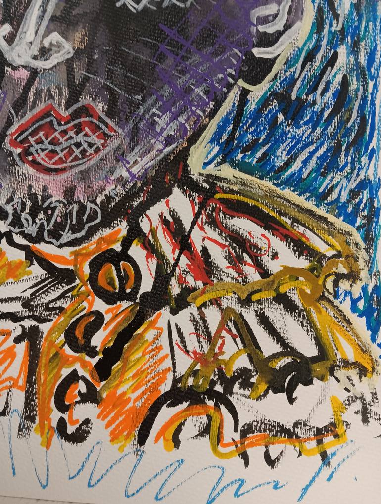 Original Abstract Expressionism Abstract Drawing by David López Gómez