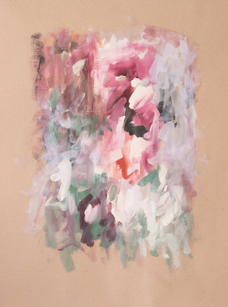 Original Abstract Painting by Virginia Urreiztieta | Abstract Art on Paper | A woman of her temperament 11