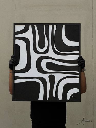 Original Abstract Expressionism Patterns Paintings by Marouane Matrag