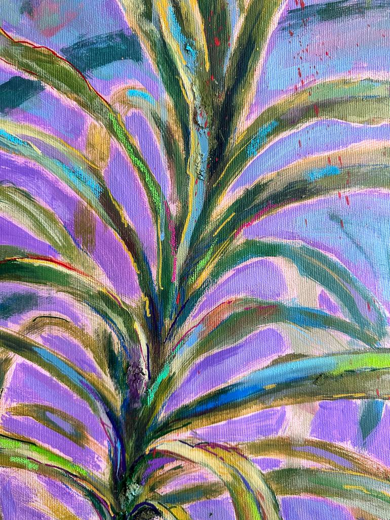 Original Futurism Botanic Painting by Pavlo Melnyk