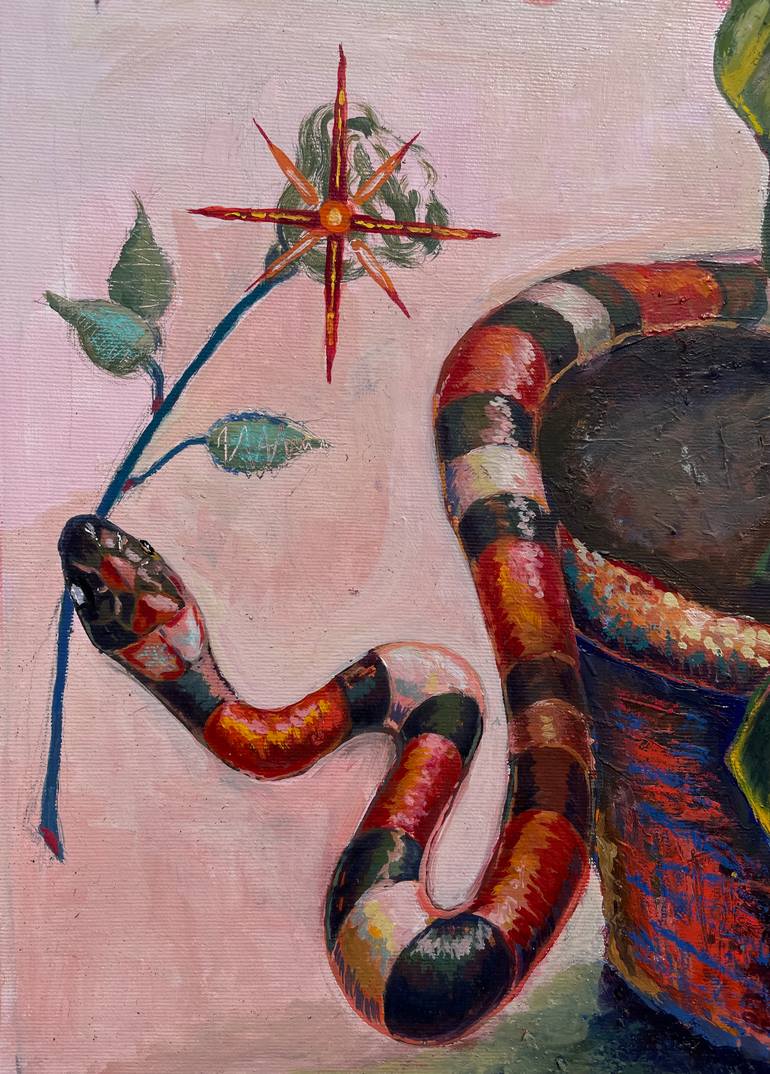 Original Conceptual Botanic Painting by Pavlo Melnyk